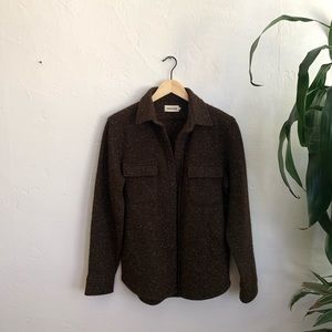 The Leeward Shirt in Chocolate Donegal